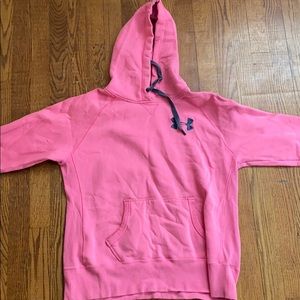 pink under armour hoodie